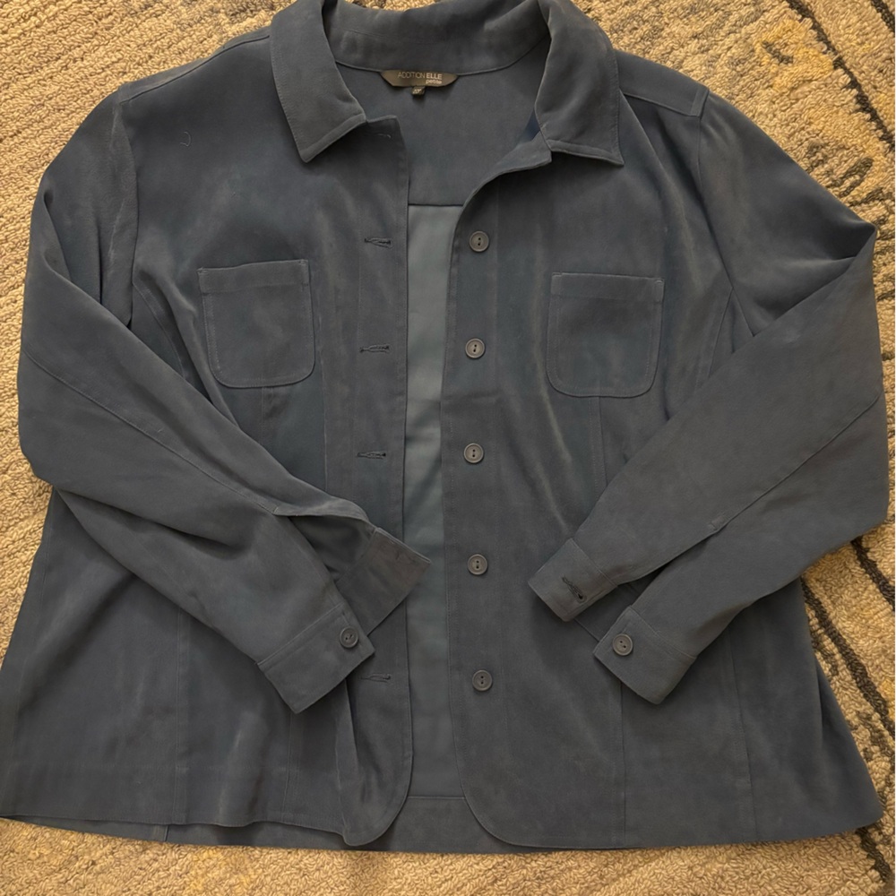 Faux Suede Overshirt